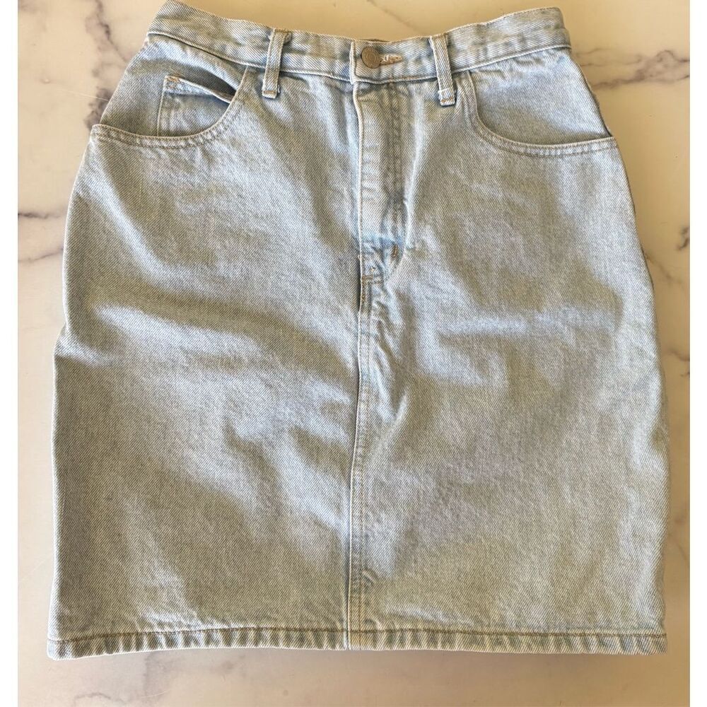 Guess size 30 light blue jean denim skirt  90s cotton above knee